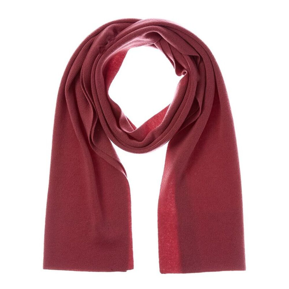 Sofiacashmere Full Needle Rib Wool & Cashmere-Blend Scarf, Pink